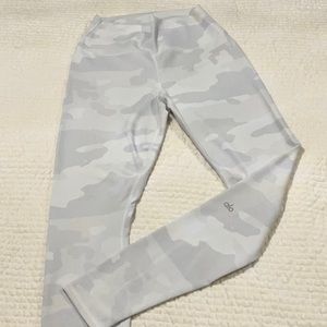 Alo White Camo Leggings